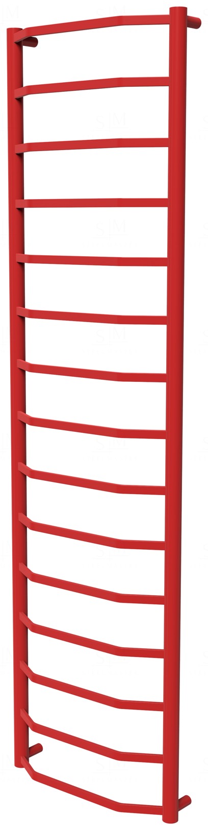 

Полотенцесушитель Luxe 15 красная RAL3020 лесенка 1550x432, red