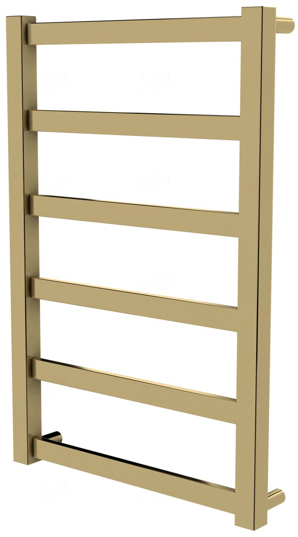 

Золотая полотенцесушилка Extra 6 лесенка 650x430, gold