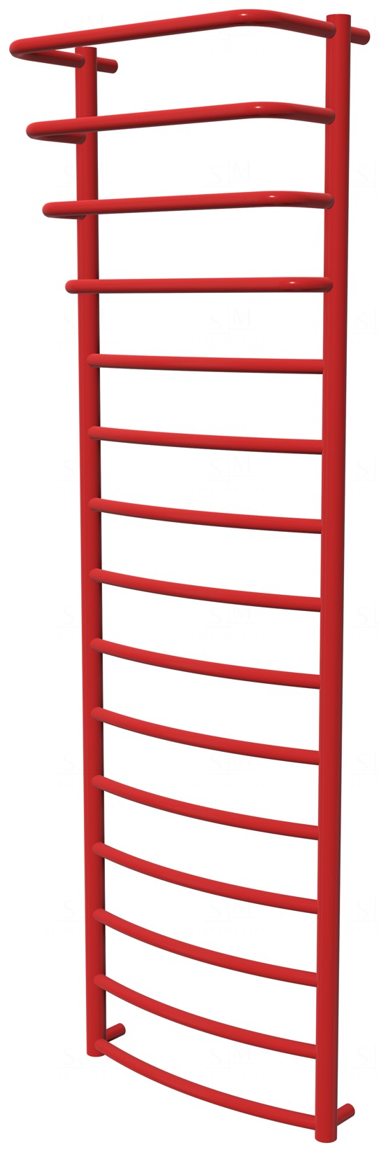 

Сушка для полотенец Grosse 15 красная RAL3020 лесенка 1550x482, red