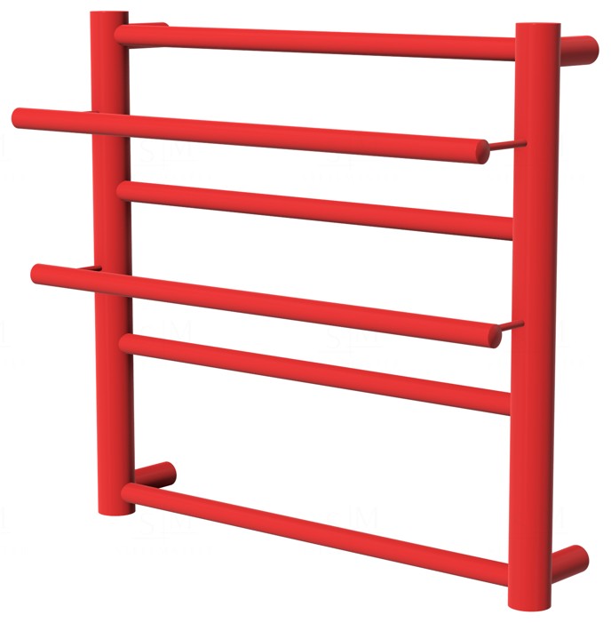 

Сушилка для полотенец Elegant 4 красная RAL3020 лесенка 450x432, red