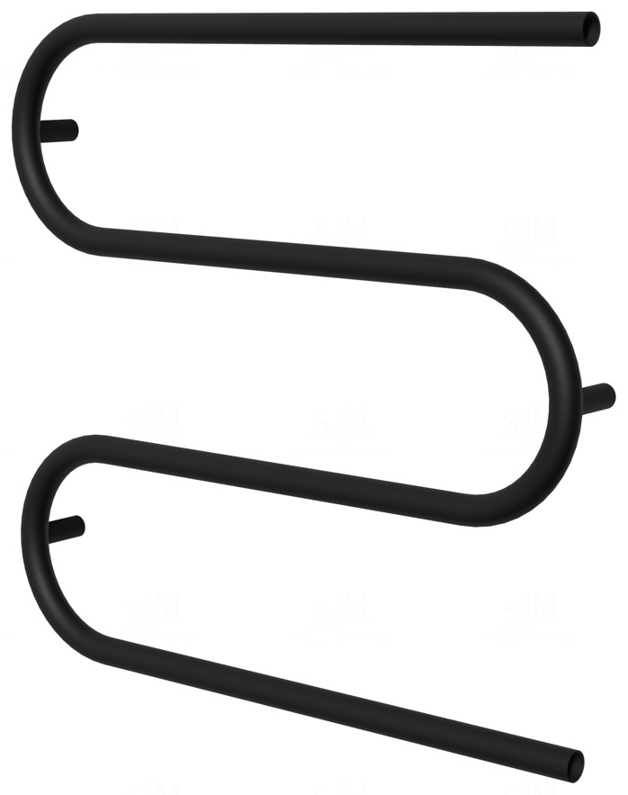 

Полотенцесушитель Змейка 3 черная RAL9005 575x600, black
