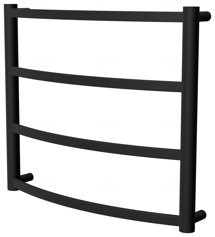 

Черная сушилка для полотенец Elite 4 RAL9005 лесенка 450x532, black