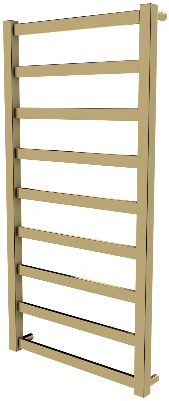 

Полотенцесушитель Extra 9 золото лесенка 950x480, gold