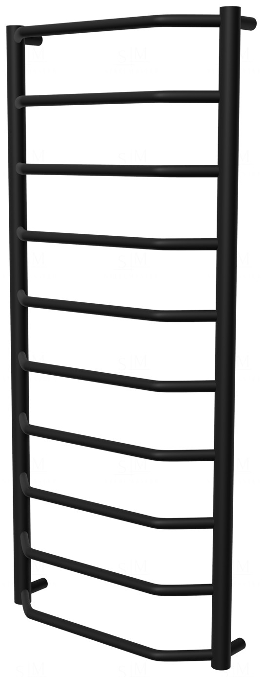 

Черная сушилка для полотенец Standart 10 RAL9005 лесенка 1050x482, black