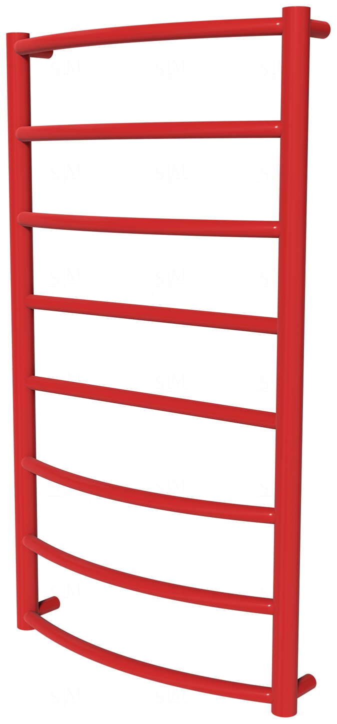 

Красная полотенцесушилка Classic 8 RAL3020 лесенка 850x482, red