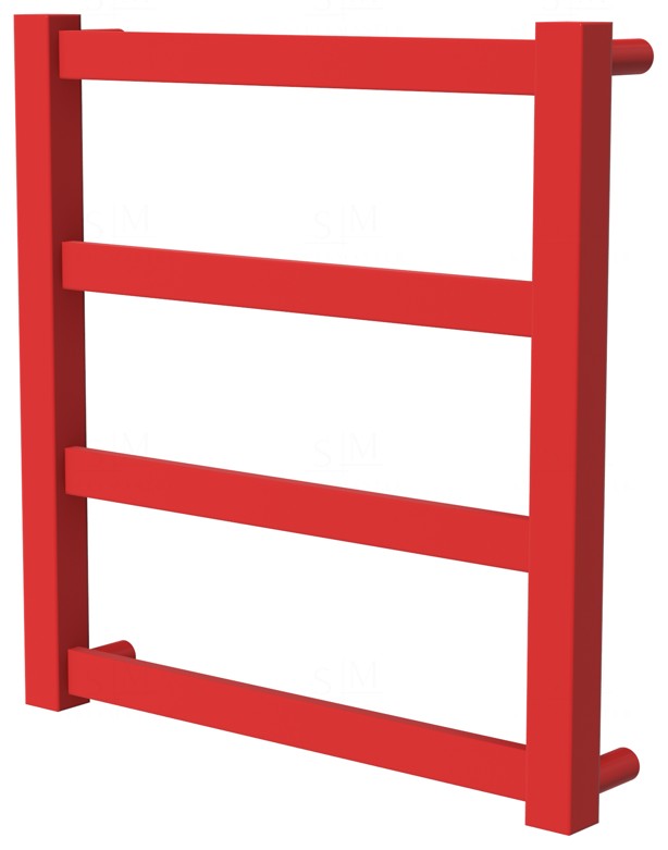 

Красный полотенцесушитель Extra 4 RAL3020 лесенка 450x430, red