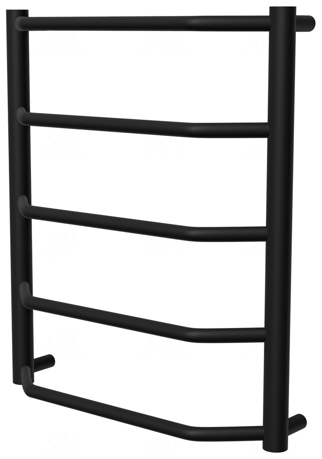 

Черная полотенцесушилка Standart 5 RAL9005 лесенка 550x482, black