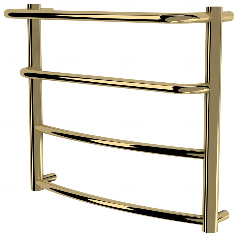 

Полотенцесушилка Grosse 4 золото лесенка 450x532, gold