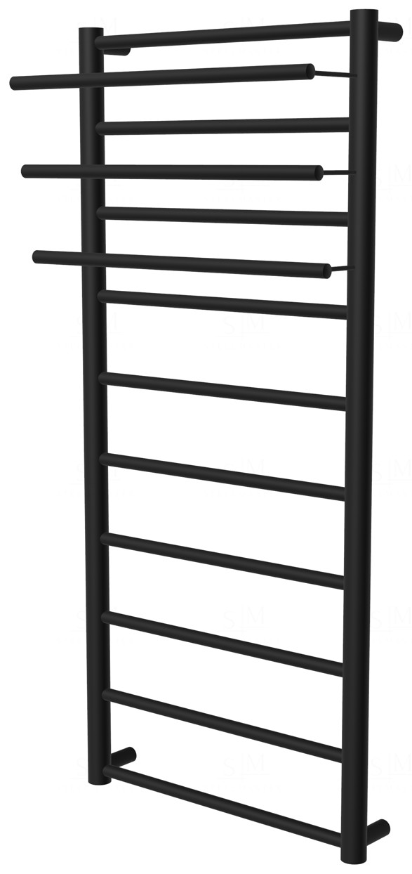 

Черный полотенцесушитель Elegant 10 RAL9005 лесенка 1050x432, black