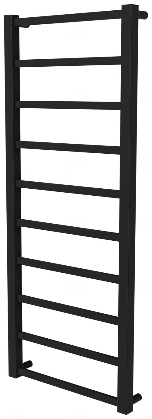 

Сушилка для полотенец Quatro 10 черная RAL9005 лесенка 1050x430, black