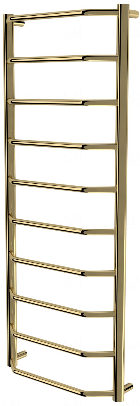 

Золотая сушилка для полотенец Standart 10 лесенка 1050x432, gold
