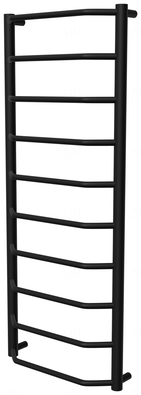 

Черный полотенцесушитель Standart 10 RAL9005 лесенка 1050x432, black