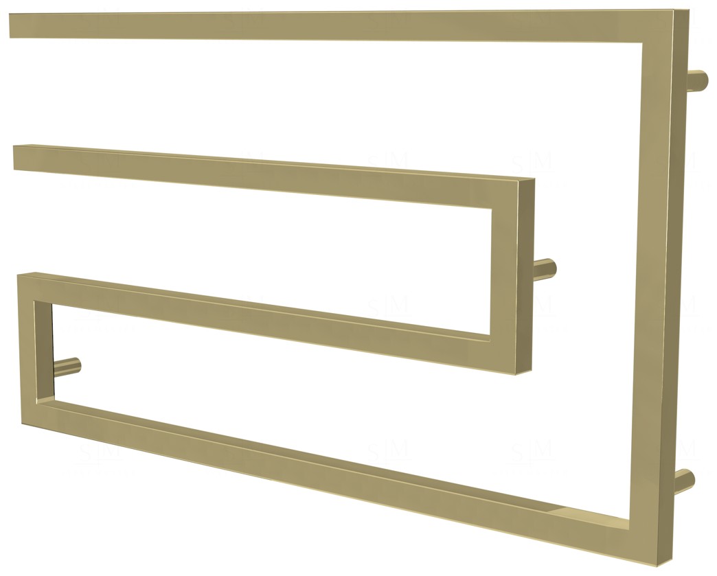 

Полотенцесушитель Phyton 7 золото змейка 510x900, gold