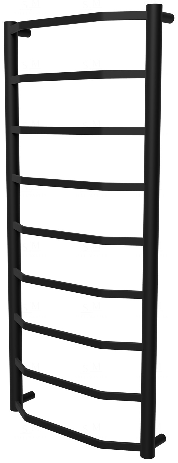 

Полотенцесушитель Luxe 9 черная RAL9005 лесенка 950x432, black