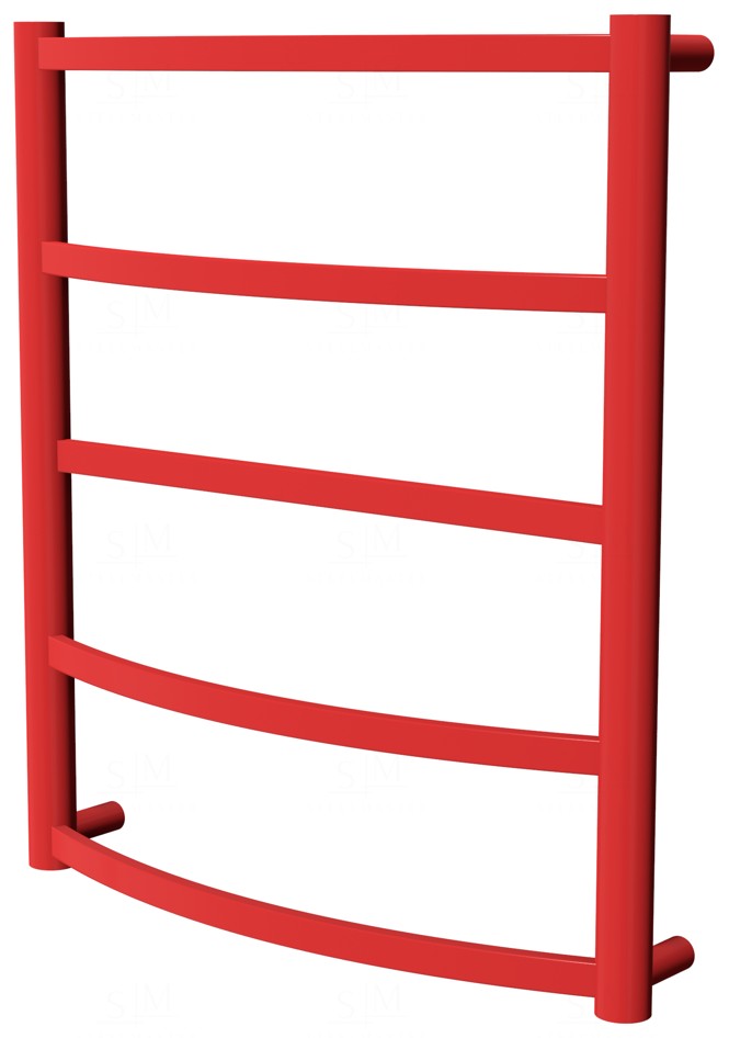 

Красный полотенцесушитель Elite 5 RAL3020 лесенка 550x482, red