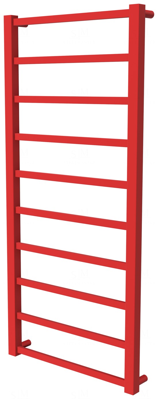 

Красный полотенцесушитель Quatro 10 RAL3020 лесенка 1050x480, red