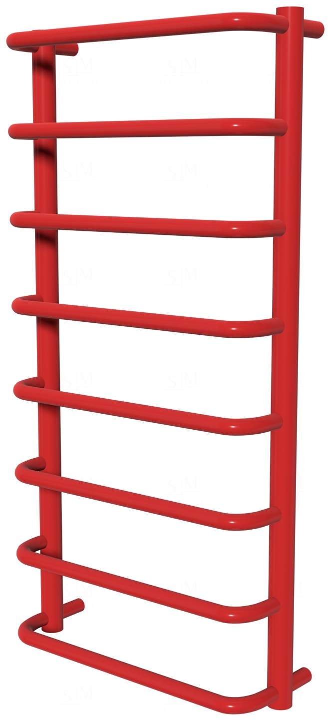 

Красная полотенцесушилка Modern 8 RAL3020 лесенка 850x432, red