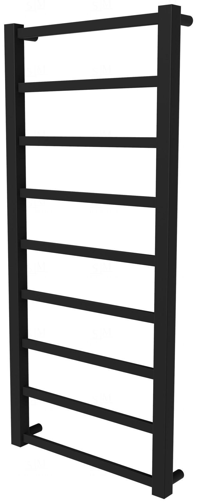 

Полотенцесушилка Quatro 9 черная RAL9005 лесенка 950x430, black