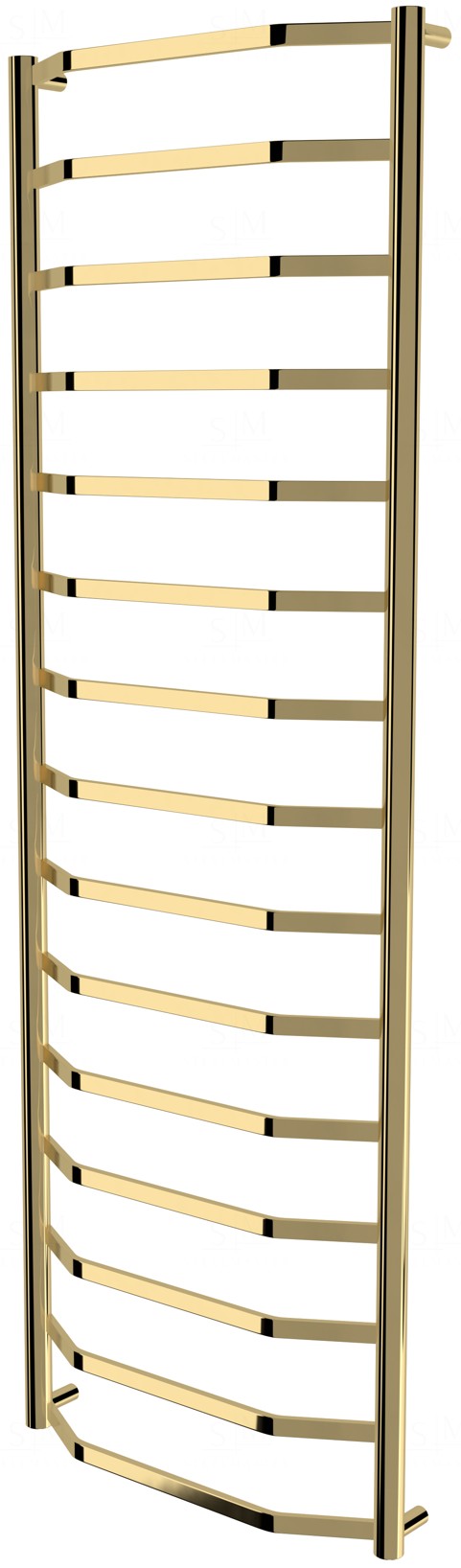 

Золотая полотенцесушилка Luxe 15 лесенка 1550x532, gold