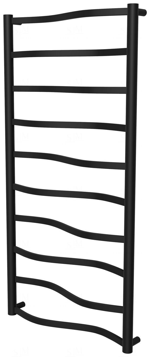 

Полотенцесушитель Lagoon 10 черная RAL9005 лесенка 1050x532, black