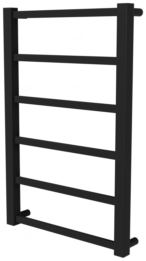 

Полотенцесушитель Quatro 6 черная RAL9005 лесенка 650x430, black