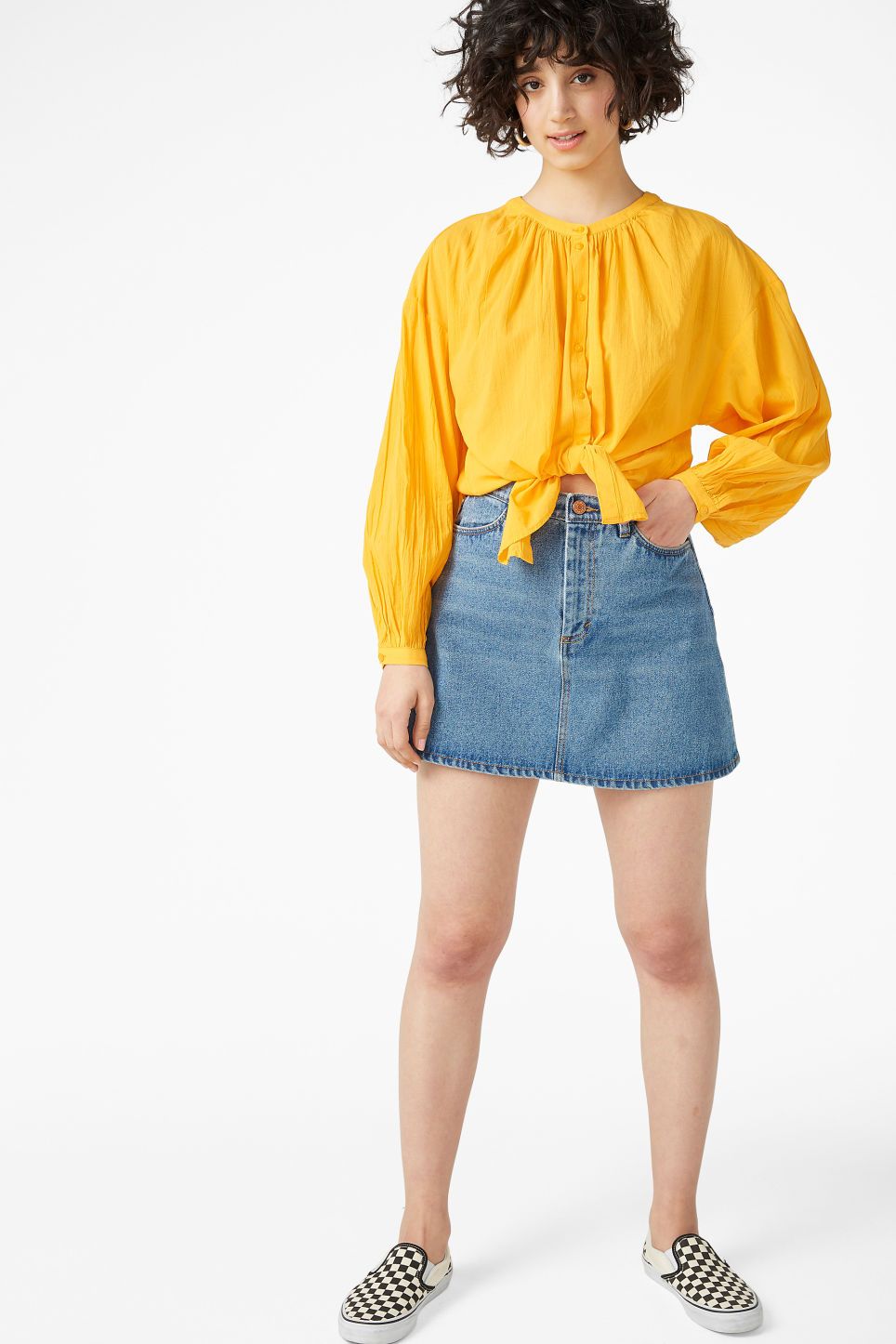 

Блуза Monki S оранжевый 14125963177