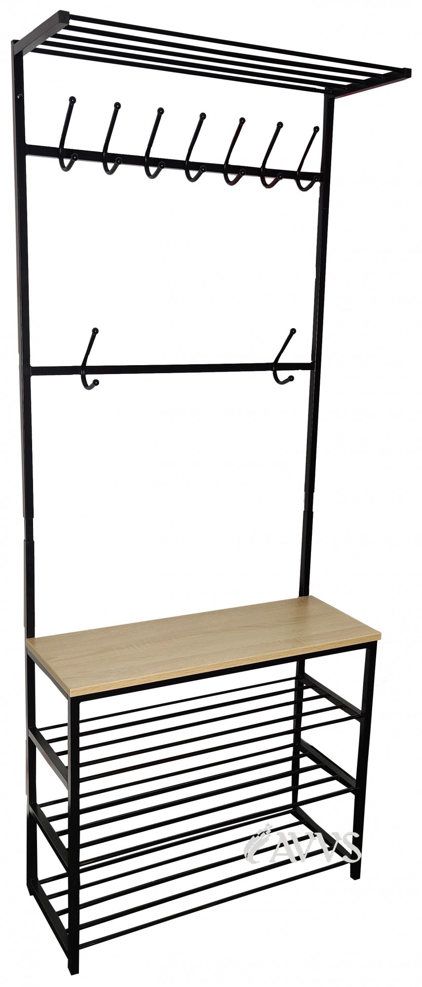 

Прихожая металлическая CHC2 J4 LOFT Метакам 60х30х192 см Черный Матовый