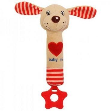 

Игрушка плюшевая Baby Mix с прорезывателем Собачка STK-17514D