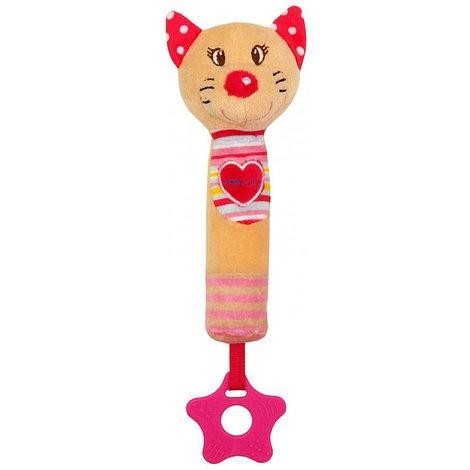 

Игрушка пищалка с прорезывателем Котик Baby Mix STK-17518C