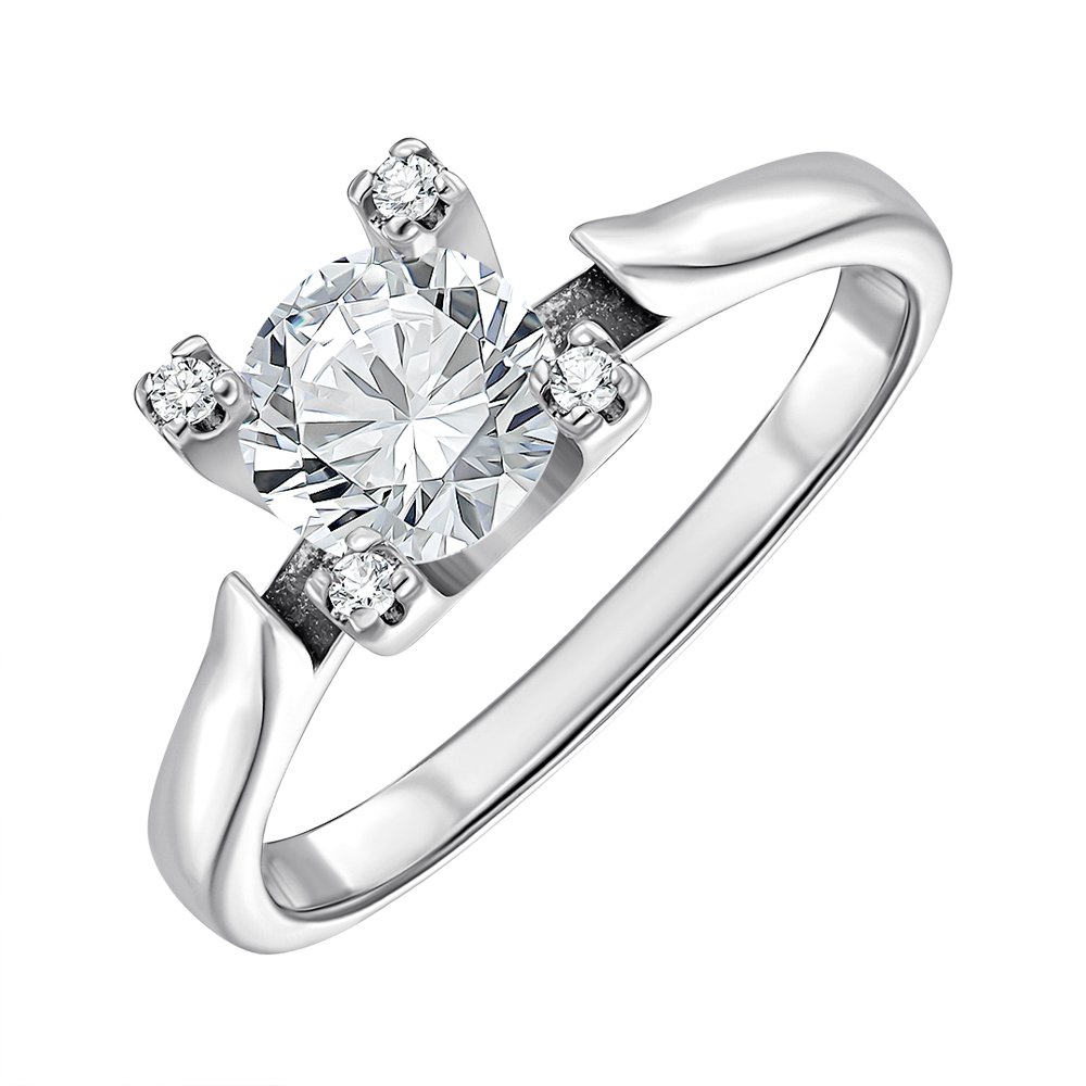 

Серебряное кольцо с фианитами 000151667 16.5 размера