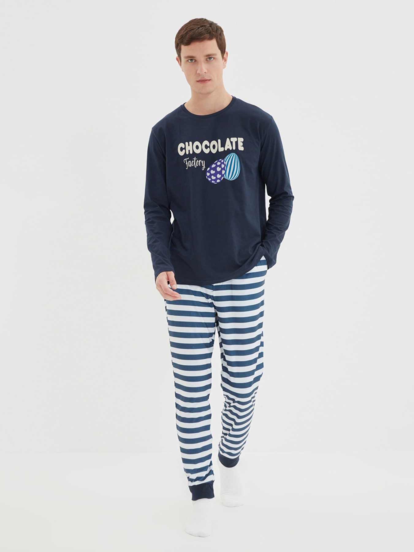 

Пижама Trendyol TMNAW22PT1219  Navy, Пижама Trendyol TMNAW22PT1219 XL Navy