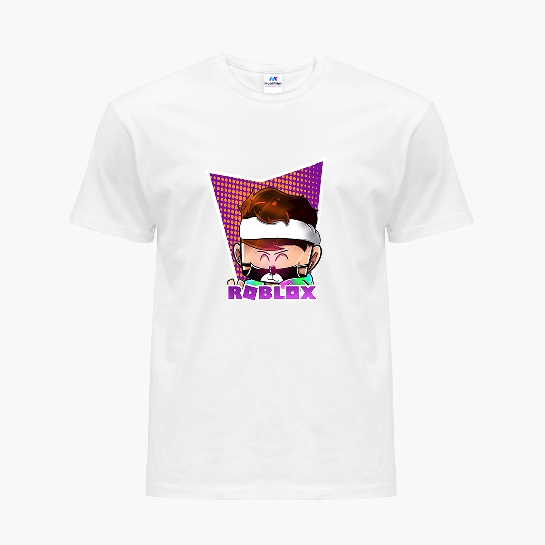

Детская футболка Роблокс (Roblox) (9224-1221) 146-152 см Хлопок Белый
