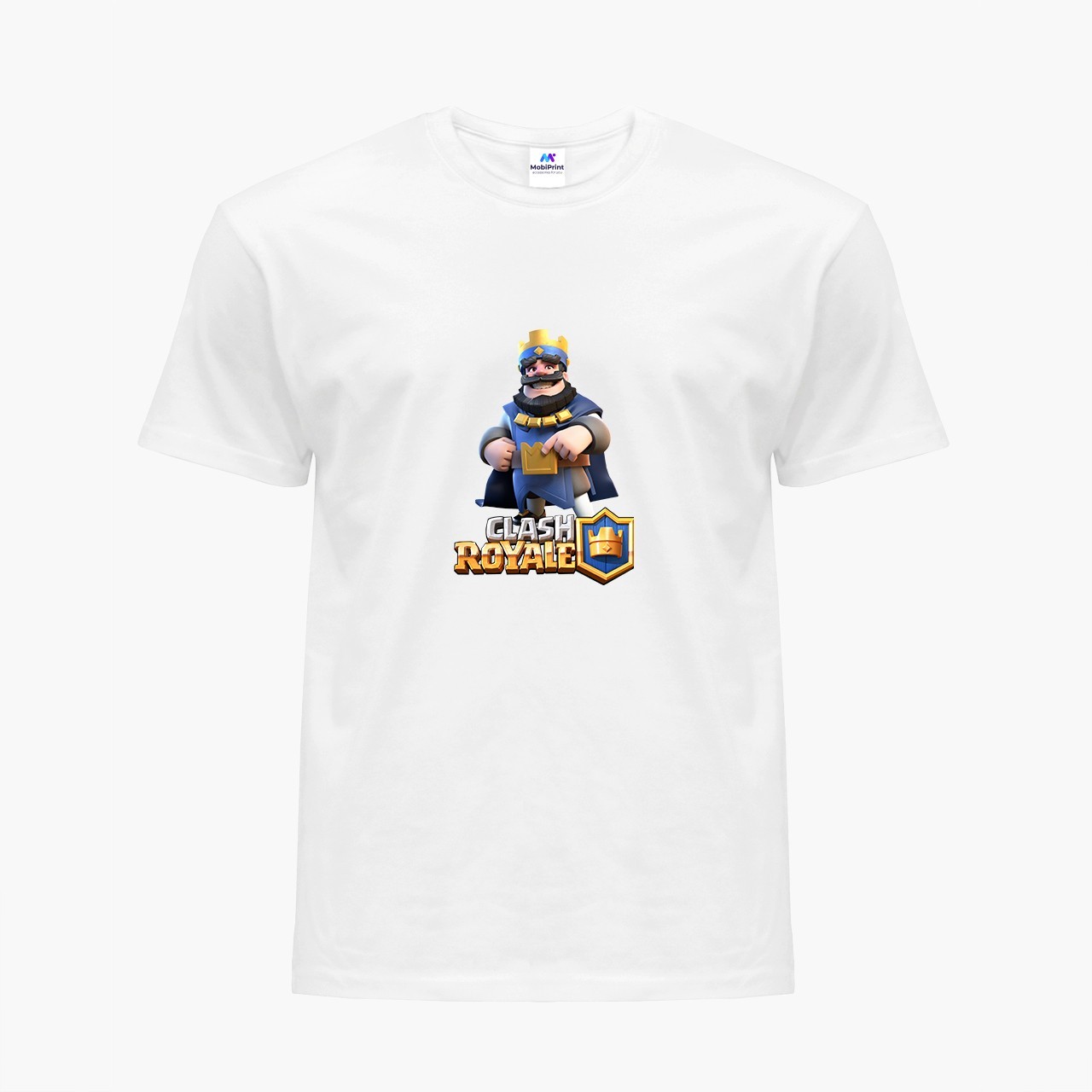

Детская футболка Клеш Рояль (Clash Royale) (9224-1950) 146-152 см Хлопок Белый