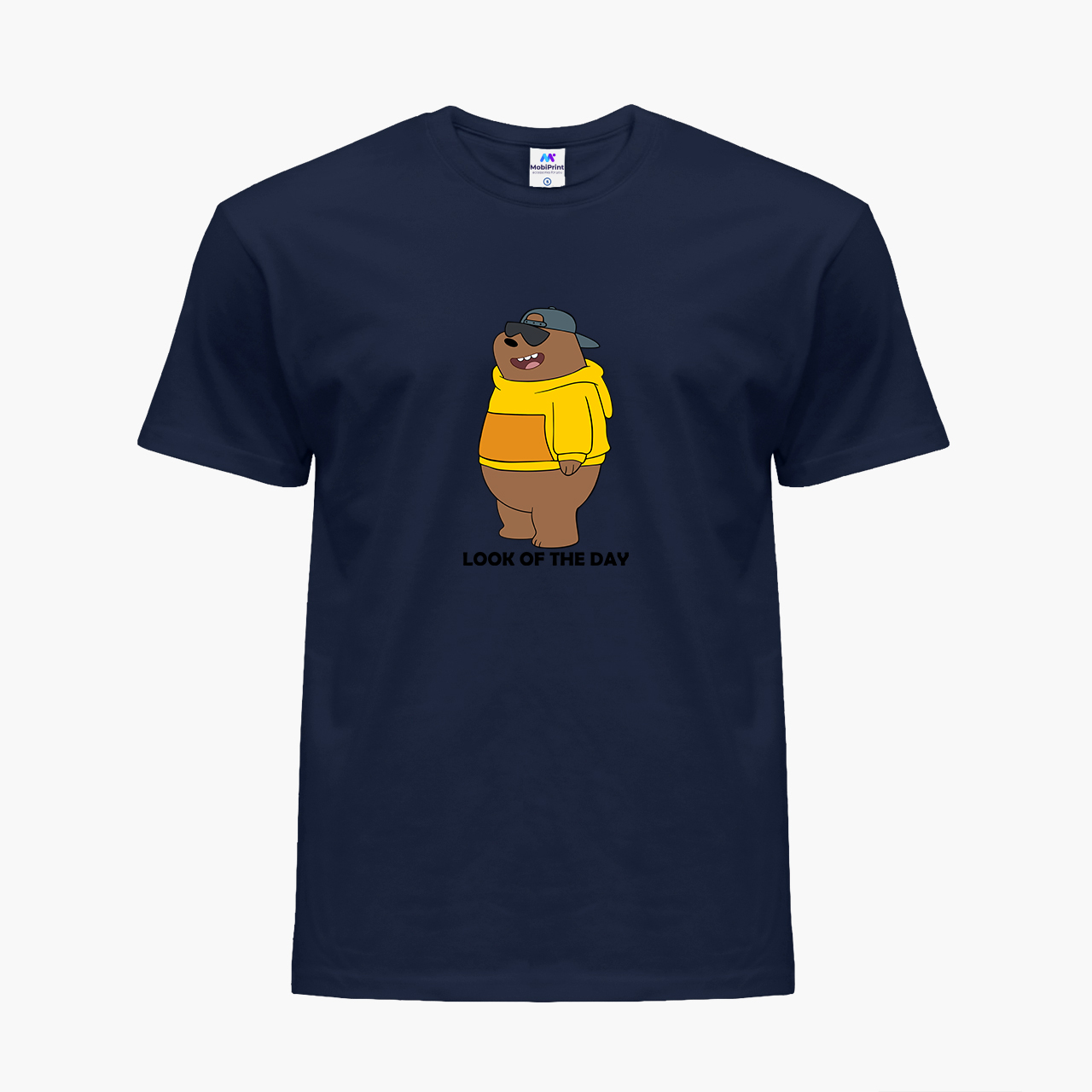 

Детская футболка для мальчиков Вся правда о медведях (We Bare Bears) (25186-2901-80) 122-128 см Хлопок Темно-синий