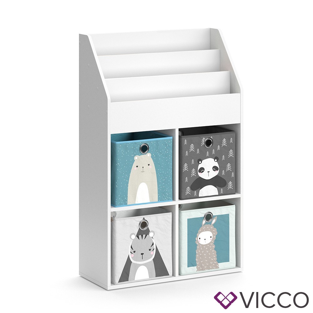 

Высокий комод Vicco Luigi + органайзеры 4 шт.