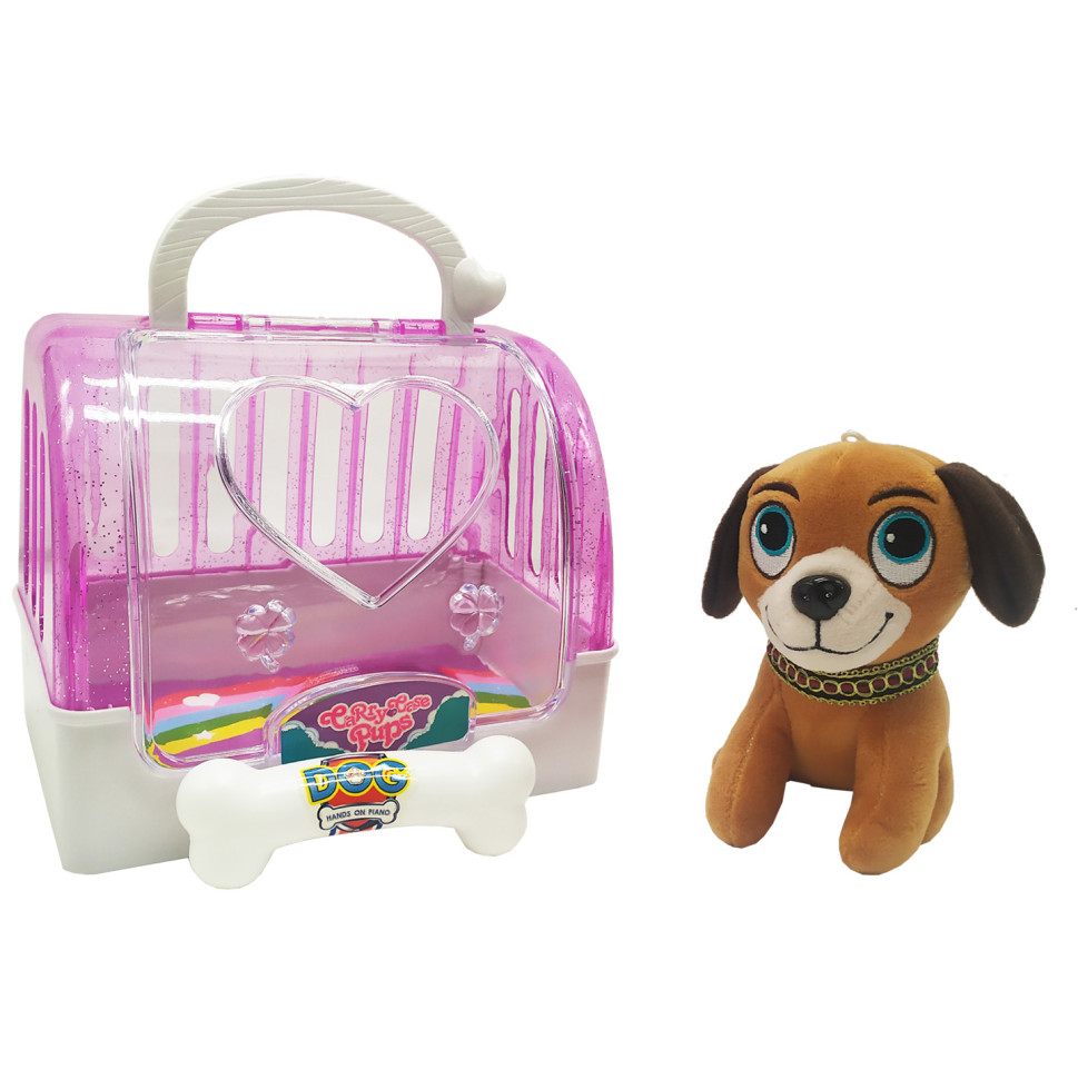 

Собачка плюшева в перенесенні Bambi DR5016, 12 см (Фіолетовий)