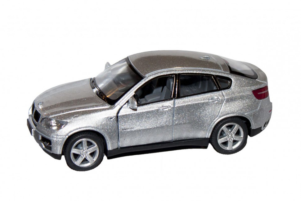 

Колекційна іграшкова машинка BMW X6 KT5336W інерційна (Сріблястий)