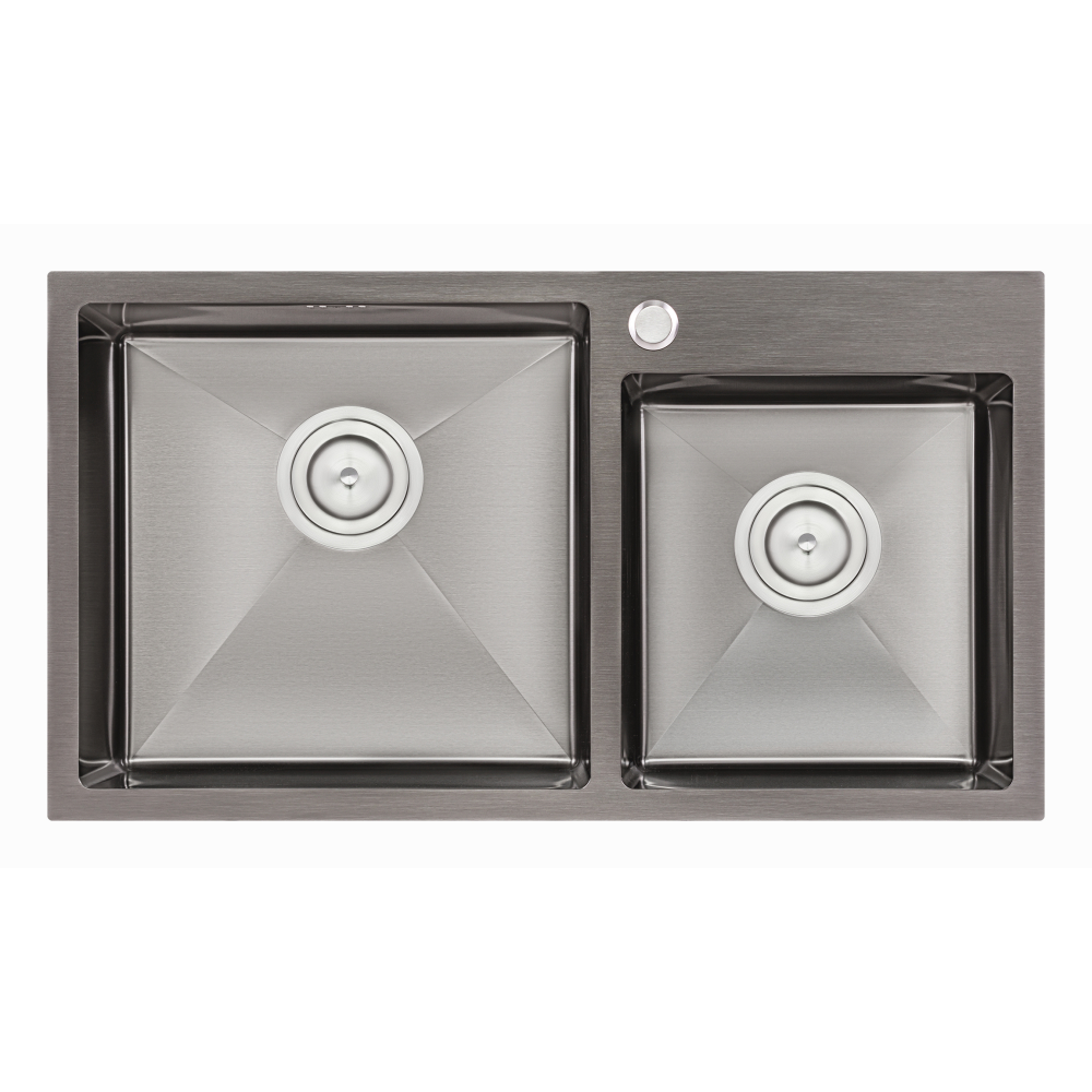 

Кухонная мойка QTAP S7843BL 2.7/1.0 мм (QTS7843BRPVD10)