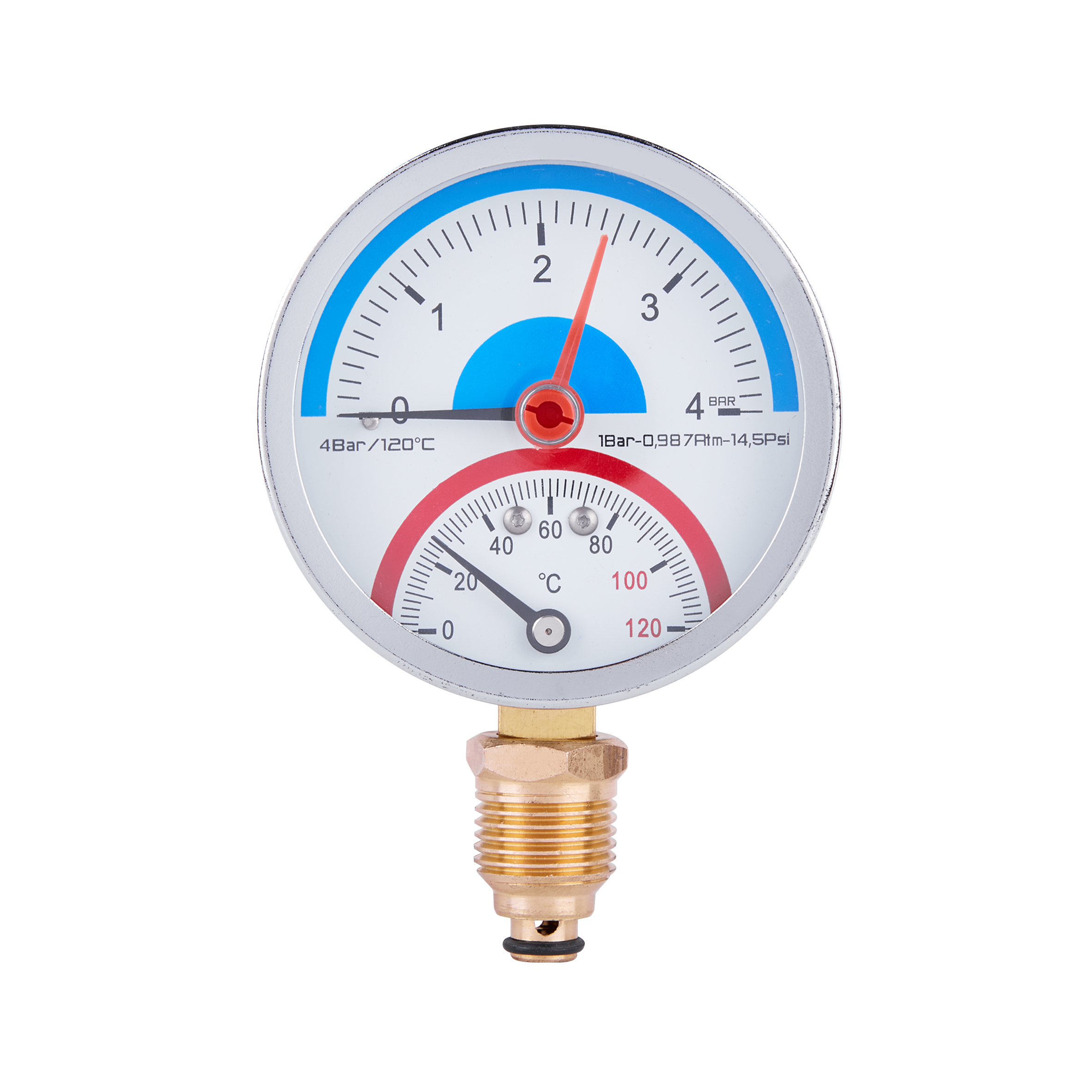 

Термоманометр SD Plus Ø80х1/2", заднее подключение