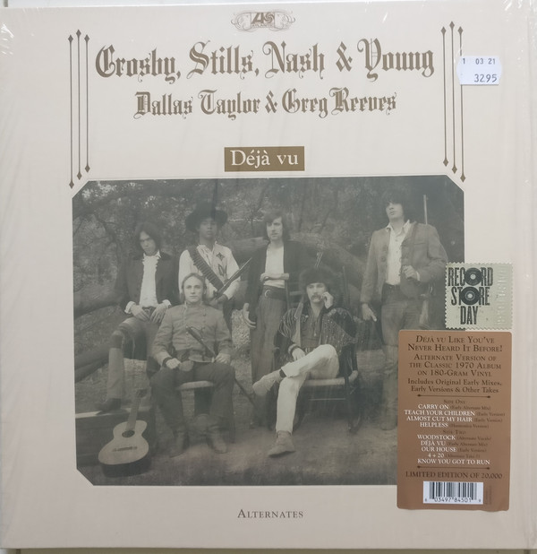

Виниловая пластинка Crosby. Stills. Nash & Young - Deja Vu Alternates 2021 (603497845019, 180 Gm.) Atlantic/EU Mint (art.240417)
