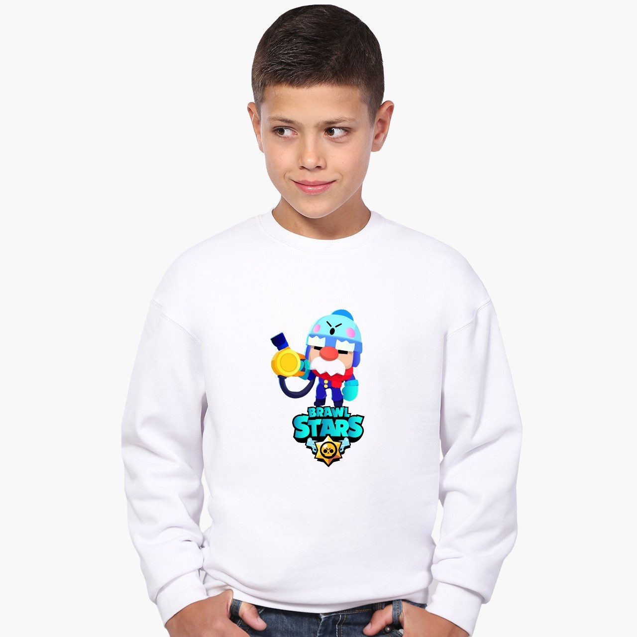

Свитшот для мальчиков Бравл Старс Gale (Brawl Stars Gale) (9509-1630) 122-128 см Белый