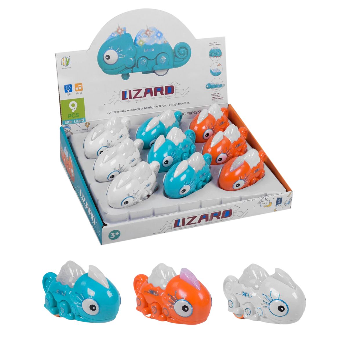 

Музыкальная игрушка Ящерица 9 шт Huiyue Toys (HY-725) (179687)