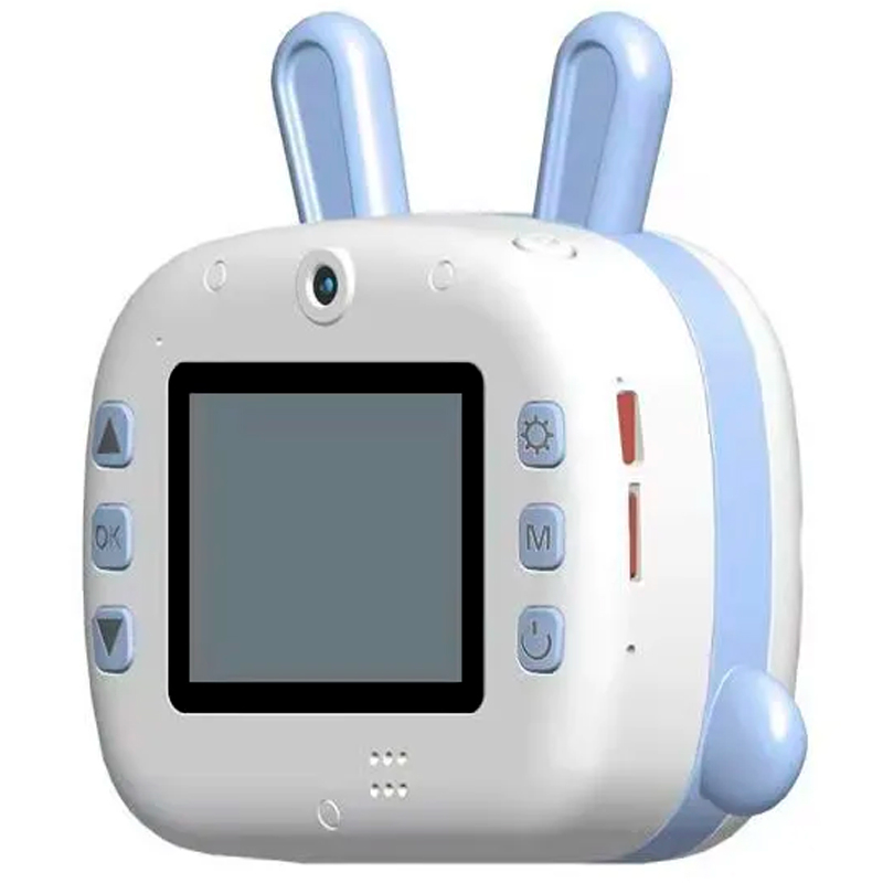 

Детский фотоаппарат с печатью Ч/Б фото KX-09BP (Rabbit) Blue