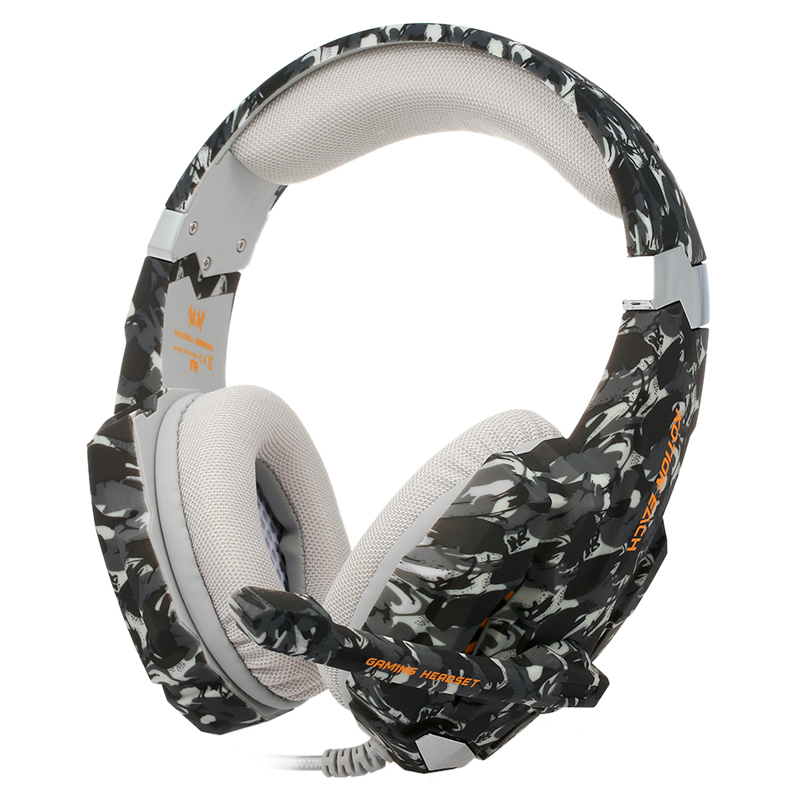 

Полноразмерные игровые наушники Onikuma KOTION EACH G9600 (1 x 3,5 jack / USB+переходник) LED, Camouflage Grey