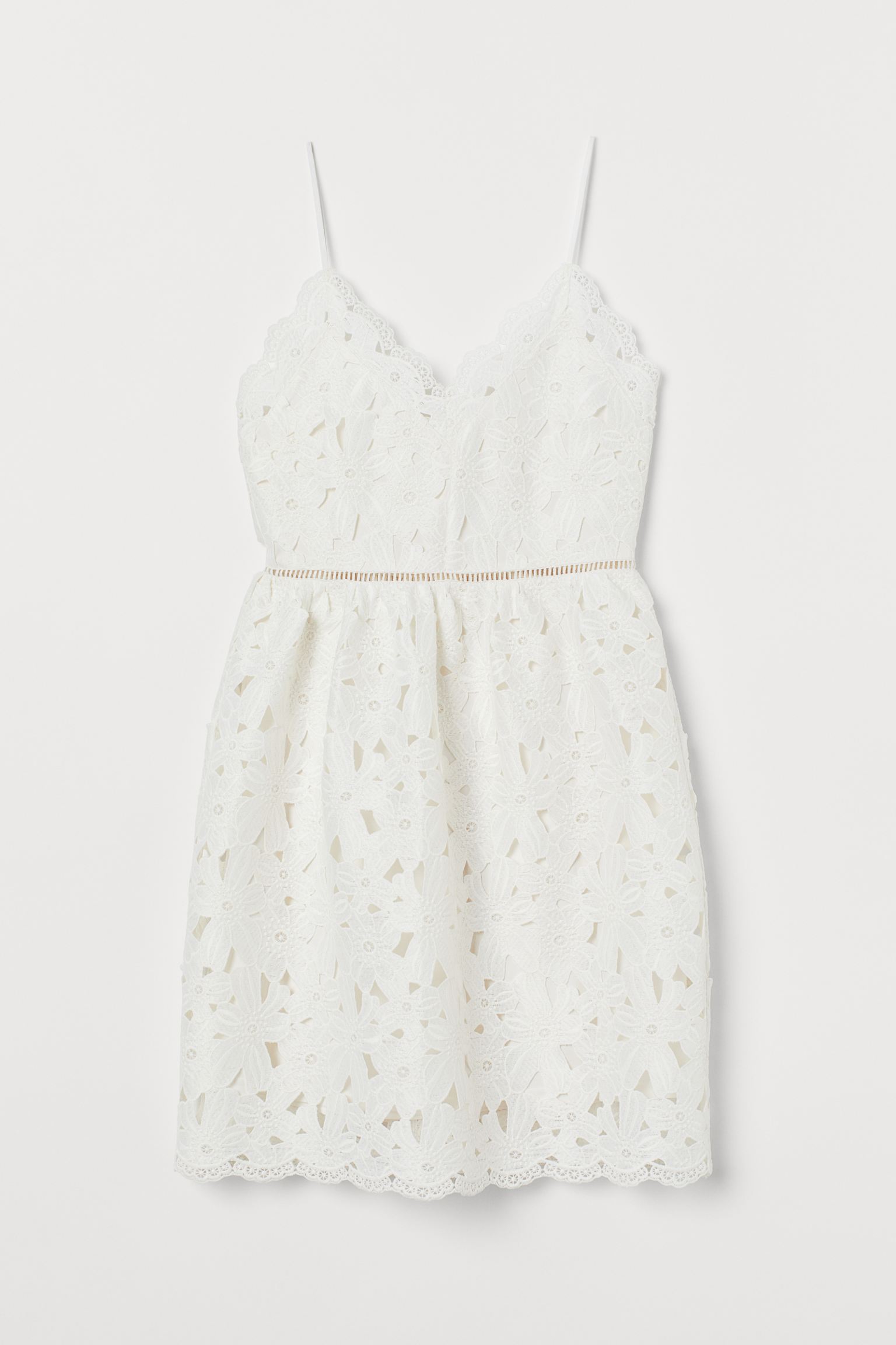 

Платье H&M  белый 2701857621, Платье H&M 46 белый 2701857621