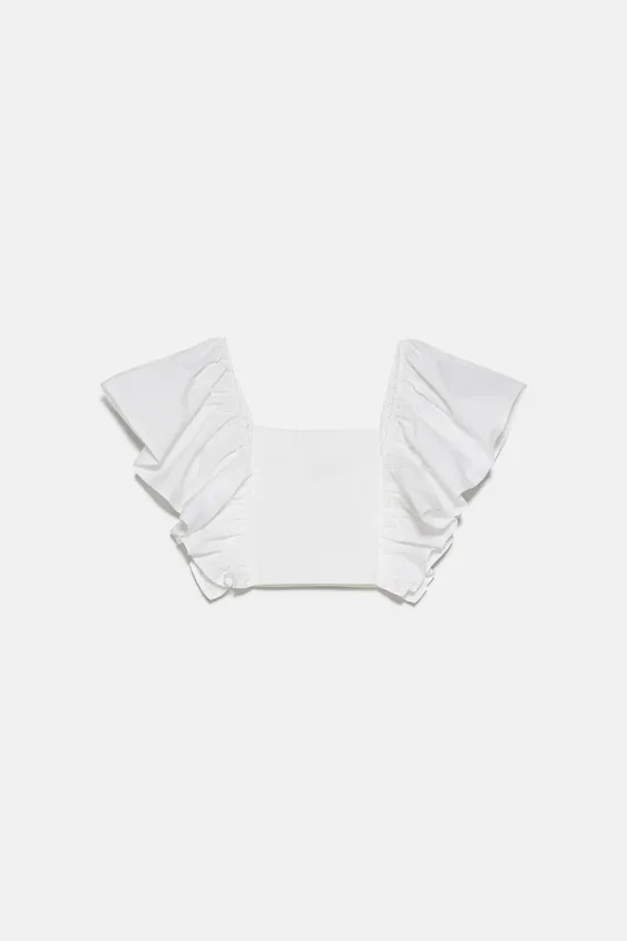 

Топ Zara  белый 1131314250, Топ Zara S белый 1131314250