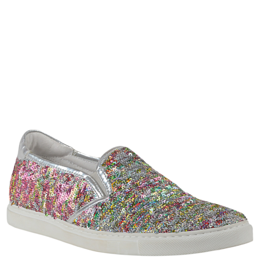 

Слипоны Alessandro Dell'acqua 38 серебристый (6051-1) (6051-1серебристый38)