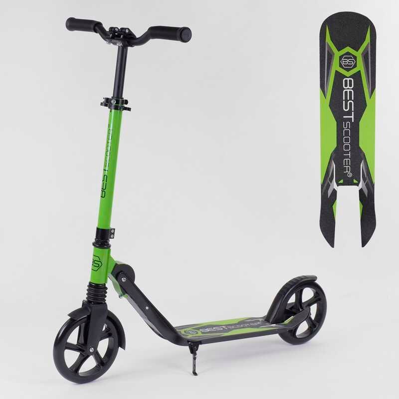 

Детский двухколесный самокат 48664 Best Scooter зажим руля, колеса PU - 20 см, 1 амортизатор