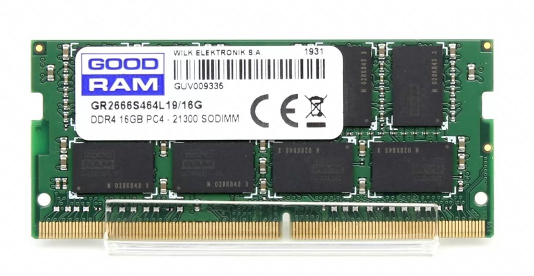 

Модуль памяти SO-DIMM 16GB/2666 DDR4 GOODRAM (GR2666S464L19/16G)