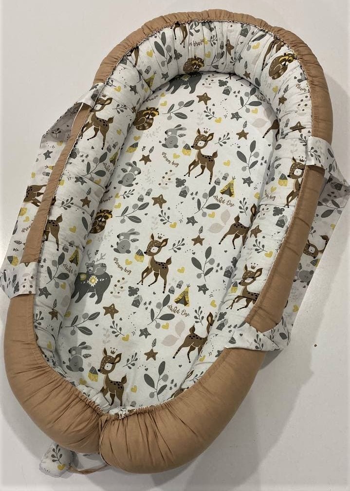 

Кокон/Гніздечко/babynest для новонароджених колір Коричневий